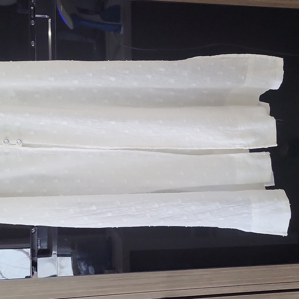 White", Gauze texture", Tank Style sheer dress/cover up" By "Anthropologie" ๐ค - Picture 4 of 17